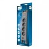 Philips Listwa antyprzepięciowa 2m, 4 gniazda, 1xUSB-C, 2xUSB-A,PD 20W / QC 18W, 2400 J ochrony przeciwprzepięciowej